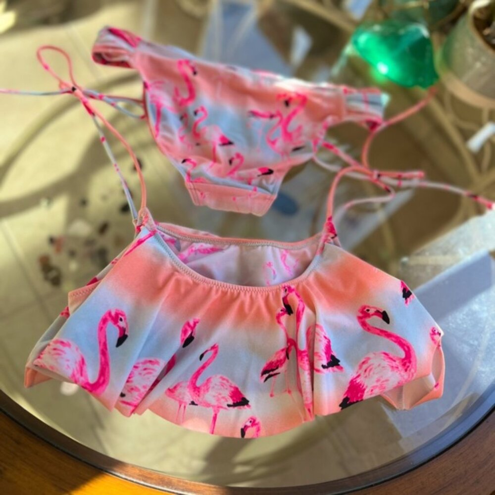 🌸 PINK 🌸- Flamingo Pink/Blue Ombré Bikini (2pcs)- Womens -Small